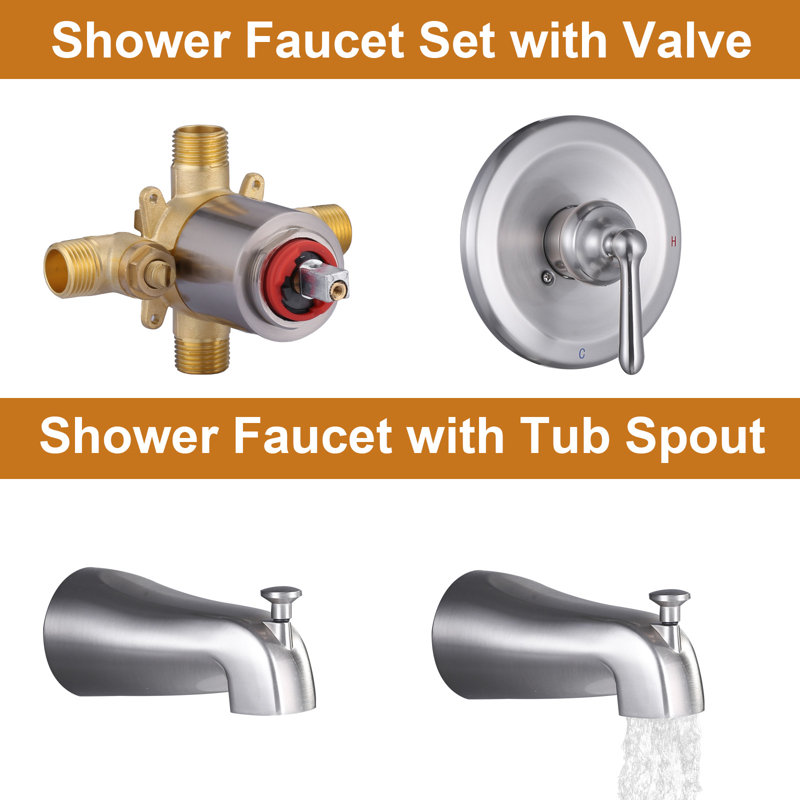 Robinet de douche, Nickel brossé