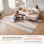Tapis Mesa moderne à l'aspect vieilli, motif aquarelle abstrait bleu, gris et beige, lavable à la machine, antidérapant, à poils courts, pour l'intérieur et l'extérieur, adapté aux animaux domestiques, idéal pour le salon, la chambre, la salle à manger, l'entrée, le couloir ou le bureau.-798433399
