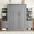 Murphy Bed Wall Bed with Shelves-1400582416-1400582419