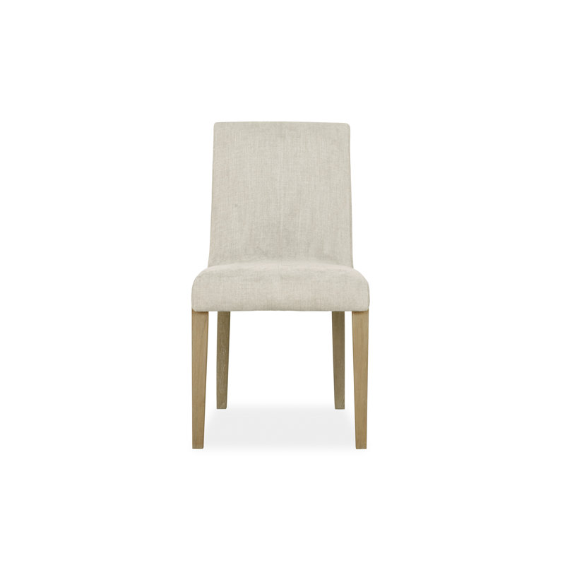 Beach Crypton Upholstered Teak Side Chair