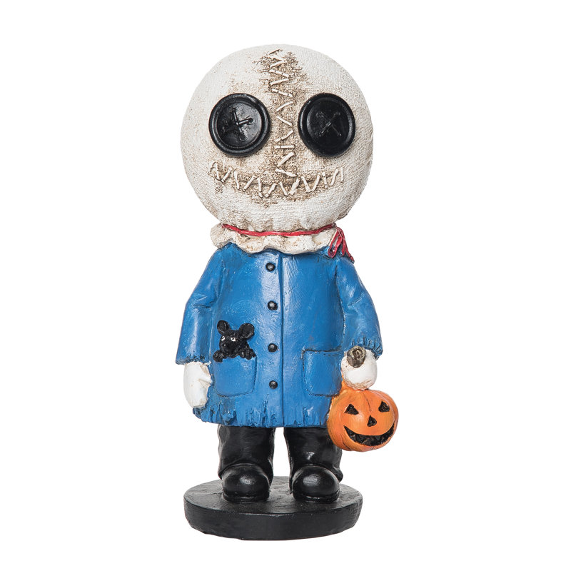 Figurine d'Halloween enfant avec tête de squelette