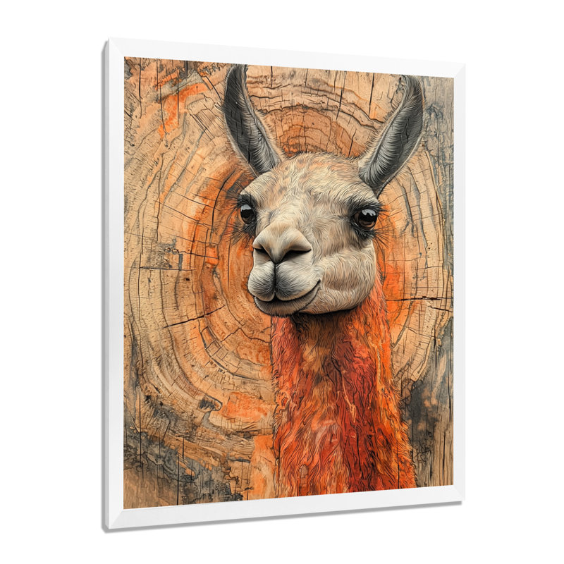 Gillison - animaux, art mural sur toile, 44" H x 34" W, Reproduction encadrée d'une seule photo, White