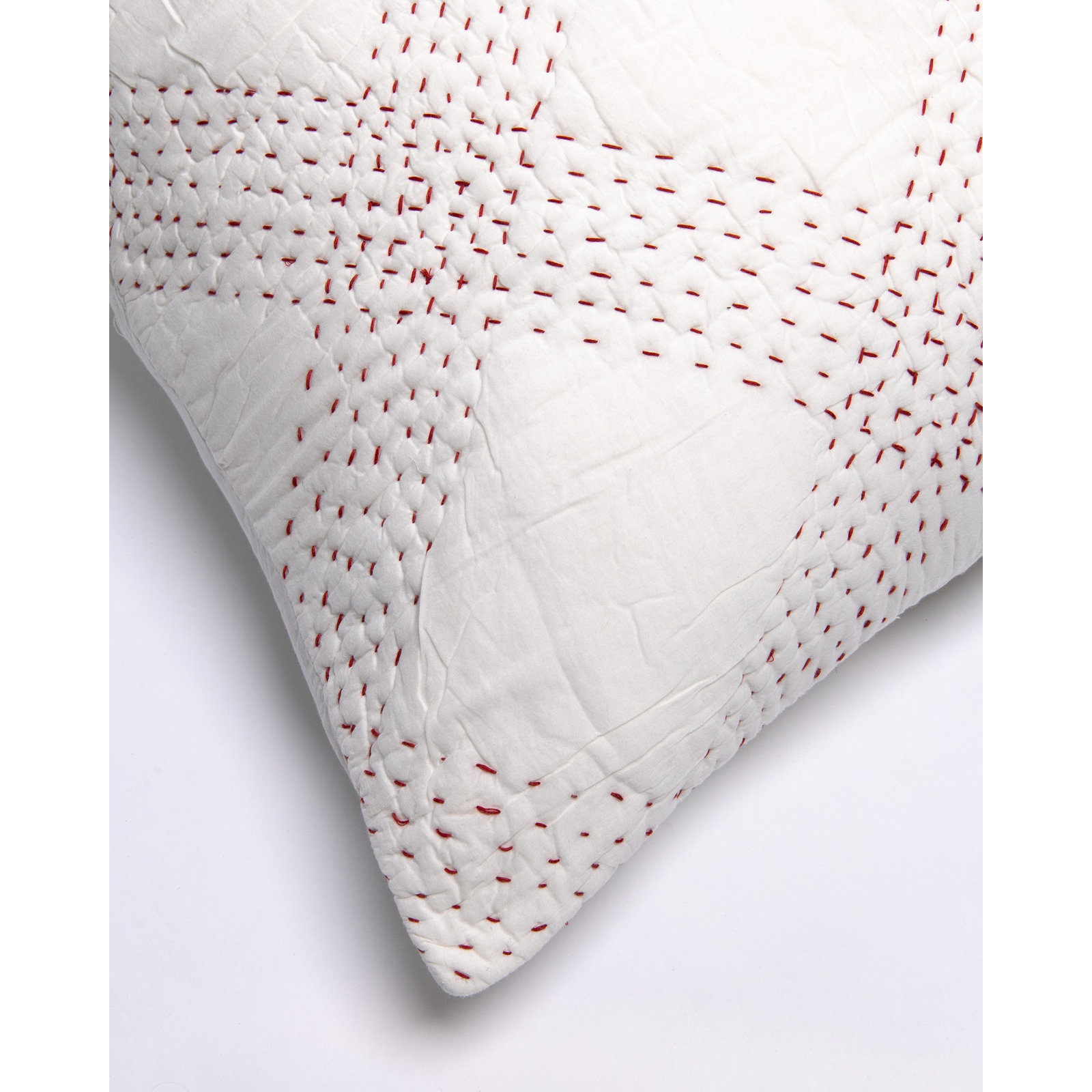 Feba Cotton Shams, Standard/Twin, Red