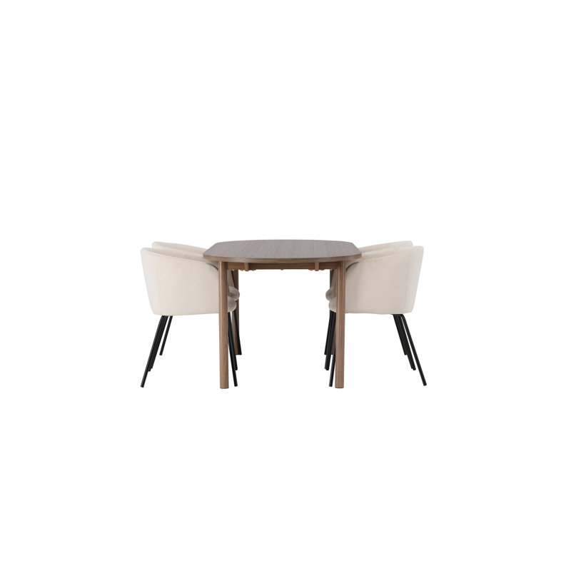 Yuri 4 - Person Dining Set