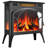 Agros 24.3'' W Portable Electric Fireplace Stove Adjustable Thermostat with Remote Control