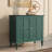 Gurbachan 31" Mid-Century 2-Door Cabinet with Adjustable Shelves and Removable Tall Wine Glass Rack-1062016666