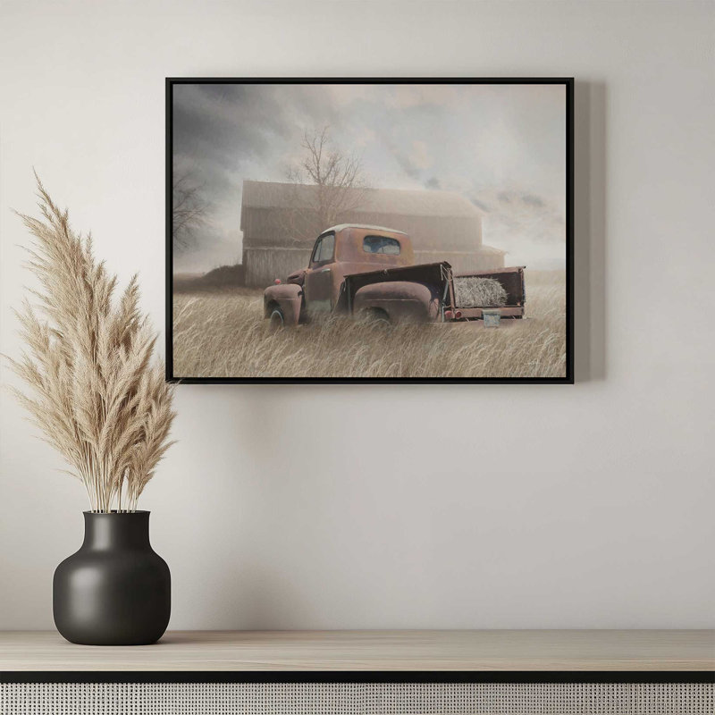 «Wasted Days» par Lori Deiter, reproduction d'art, L 40 x H 30, Doré, Toile avec cadre