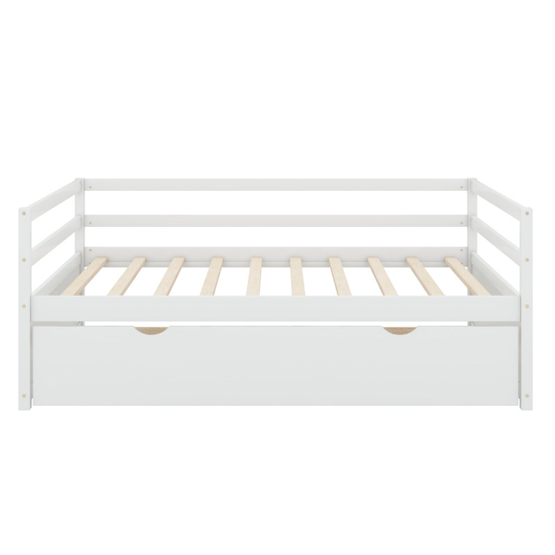 Cerasella Daybed with Trundle Bed, White