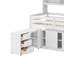 Lit mezzanine simple en bois avec tiroirs et tablettes-1387791664