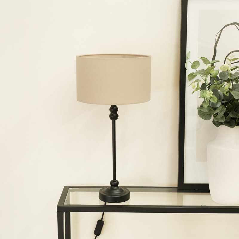 Romeir Metal Table Lamp, Natural
