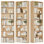 Ensemble de 3 bibliothèques standard à 3 niveaux H 82,5 po