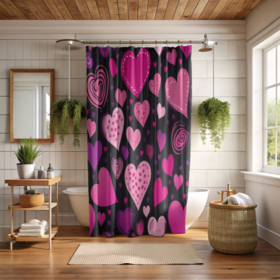 Rideau de douche 1 pièce Sweet Echo