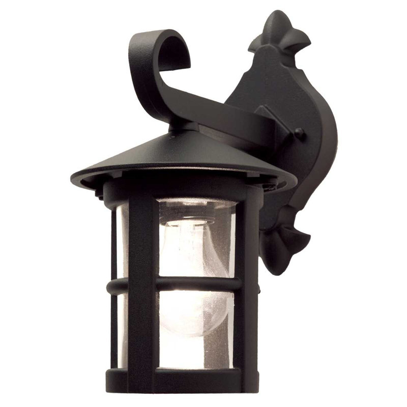 Flor Matte Black 34.5cm H Outdoor Wall Lantern, 29.4cm H x 15cm W x 22.1 D