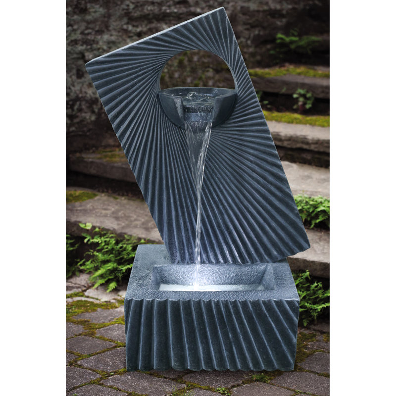 Fontaine étoile en résine avec lumière DEL