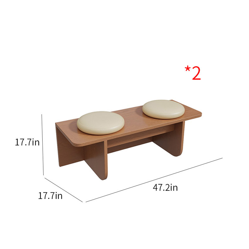 Banc rembourré en similicuir Raynia