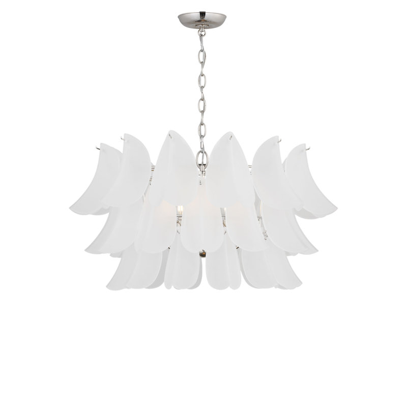 Chloe 32 Chandelier, Polished Nickel