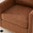 Wide Upholstered Swivel Armchair-2051615732