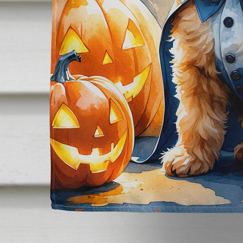 Drapeau de chiot Halloween House, Goldendoodle