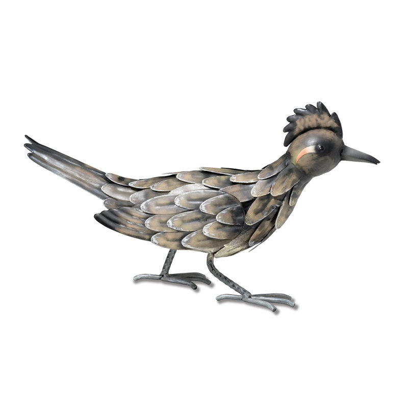 Statue de jardin en métal Valero Roadrunner de 6 pouces Valero, H 6,5 po x l 11 po x P 3,5 po