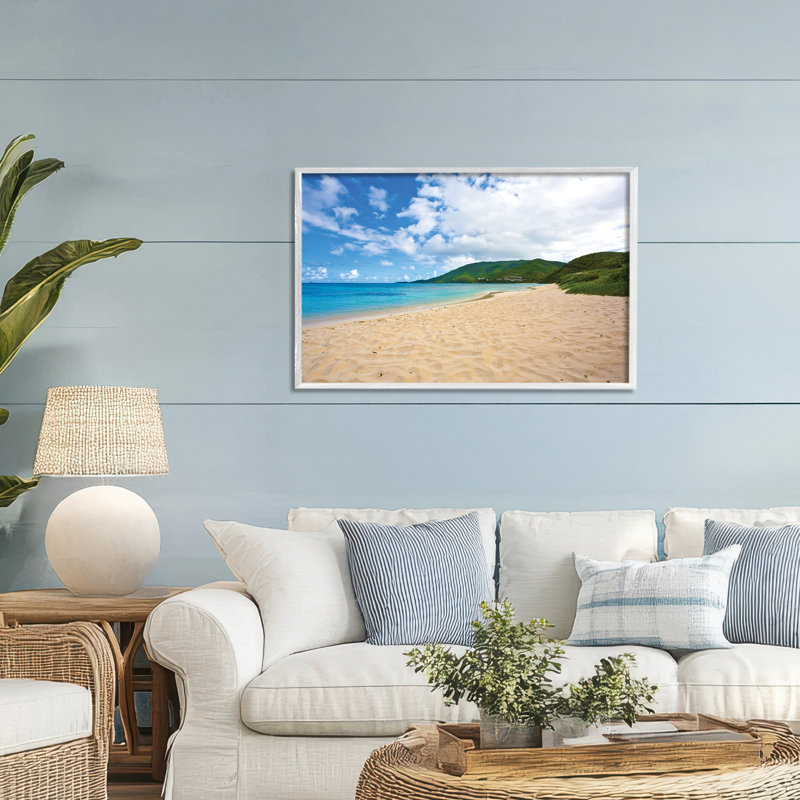 Giclée encadrée par Coastal Caribbean Beach, design par Seven Trees Design, H 20 po x l 30 po