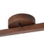 4-Light Linear Semi Flush Mount Track Lighting in Walnut Wood Finish 