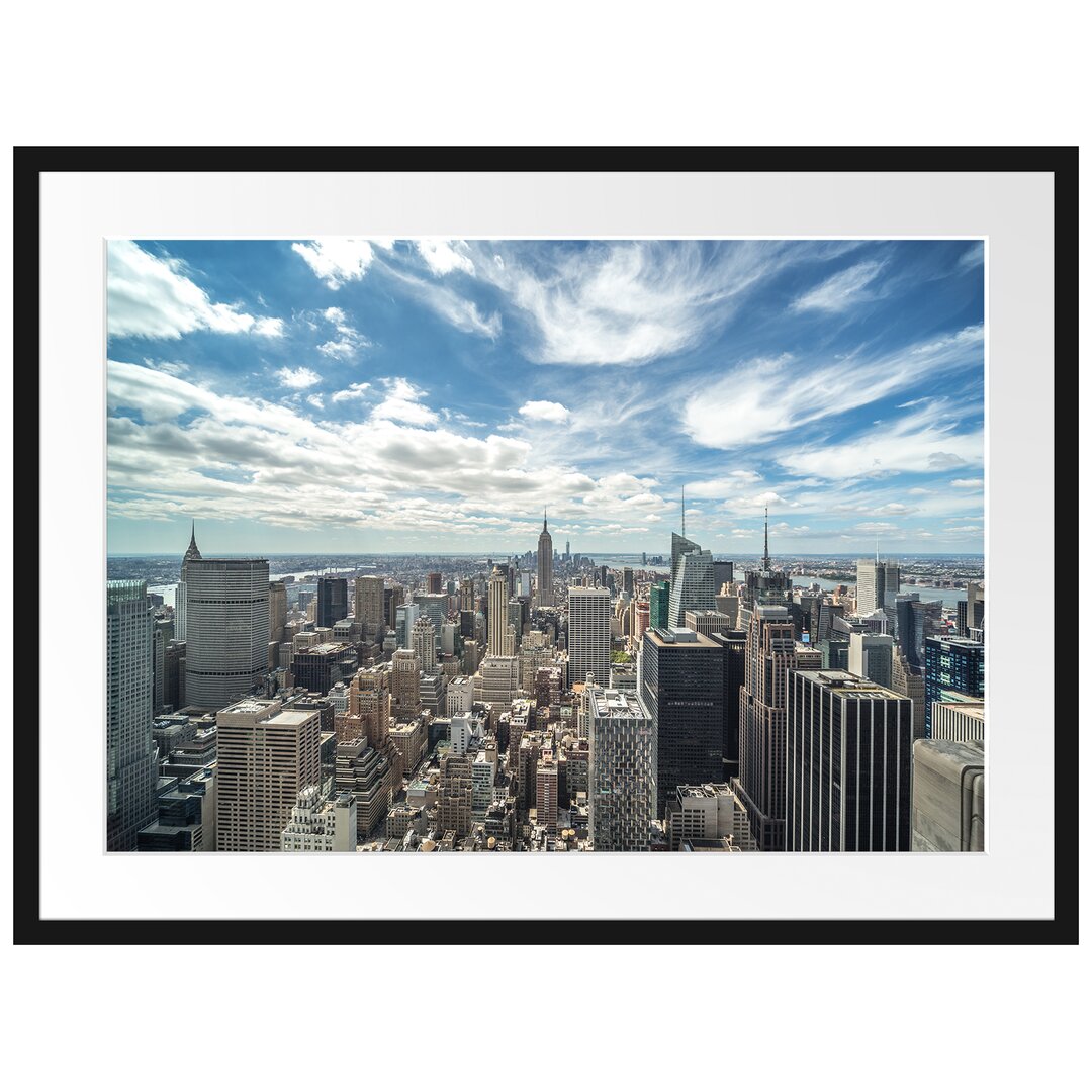 Gerahmtes Poster New York Skyline