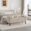118cm Velvet Upholstered Storage Bench, Button Tufted Design, with Armrests & 2 Pillows, End of Bed Seating for Bedroom, Living Room & Hallway-673636357