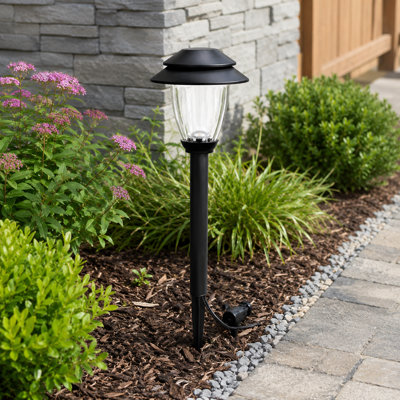 6-Pack Low-Voltage Pathway Lights with Waterproof Outdoor Design, Super-Bright Energy-Saving 5V LEDs and Dusk-to-Dawn Auto On/Off for Garden and Walkway
