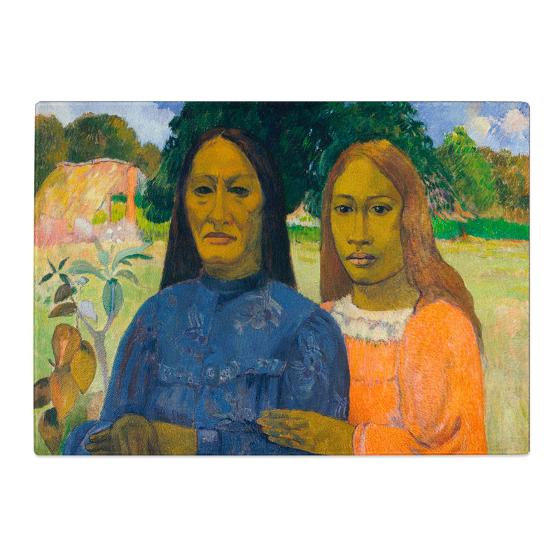Two Women by Paul Gauguin Chopping Board, 0.4cm H x 28.5cm W x 39cm L