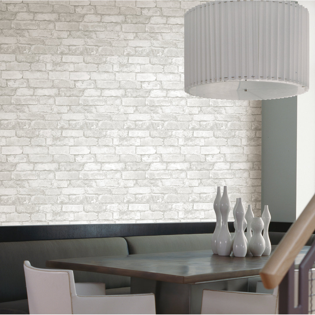 Brick Metal 10m x 52cm Wallpaper Roll