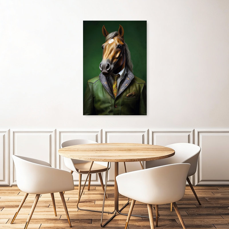 Dapper Horse Gentleman Elegant, 48" H x 32" W