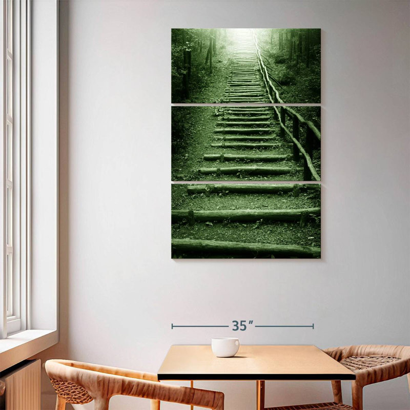 Lilie Forest Staircase, 65" H x 42" W