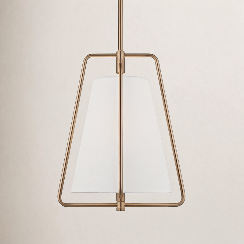 1 - Light Pendant, Satin Brass