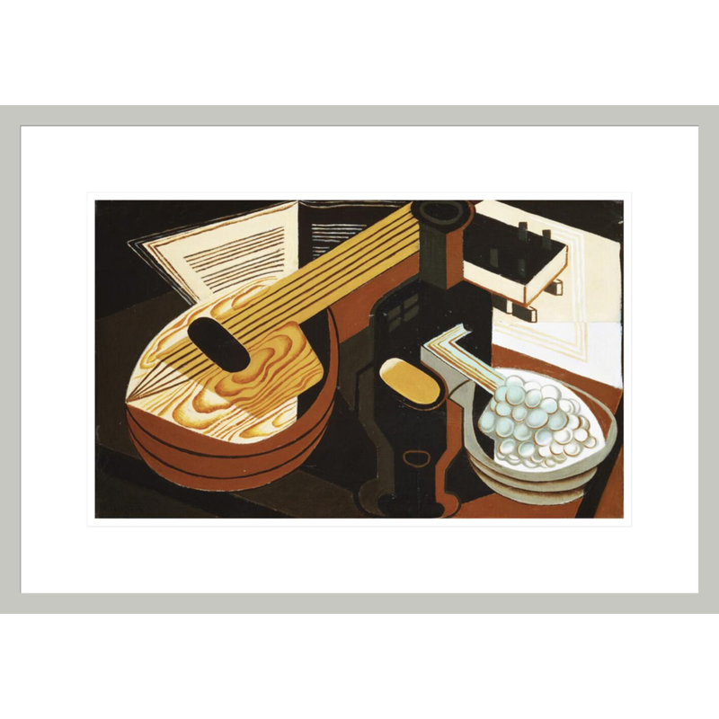 La mandoline par Juan Gris, H 15,38 po x l 21,75 po