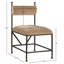Chaise rembourrée en velours Monarch-778588830