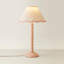 Nephi Bobbins Painted Table Lamp with Tapered Natural Linen Trim Scallop Shade-1768459555-1764497647-1768459581