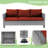 Aryen 8 Piece Outdoor Wicker Seating Group with Cushions and Rocking Swivel Chairs-2105308812-2105308803