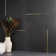 Lines Brass Inlay 24X24 Matte Porcelain Tile