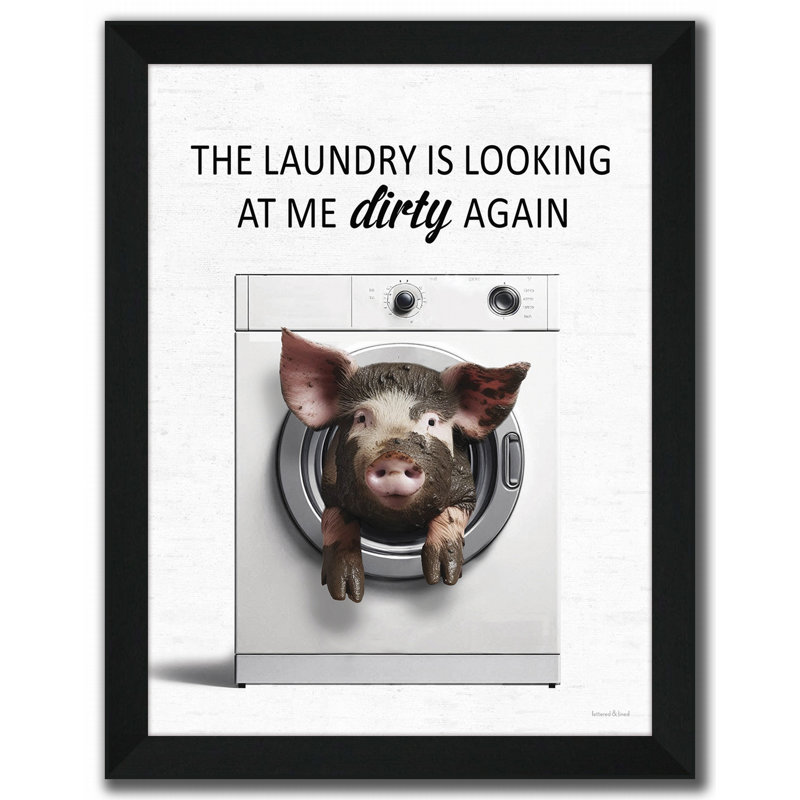 Dirty Pig Framed Wall Art