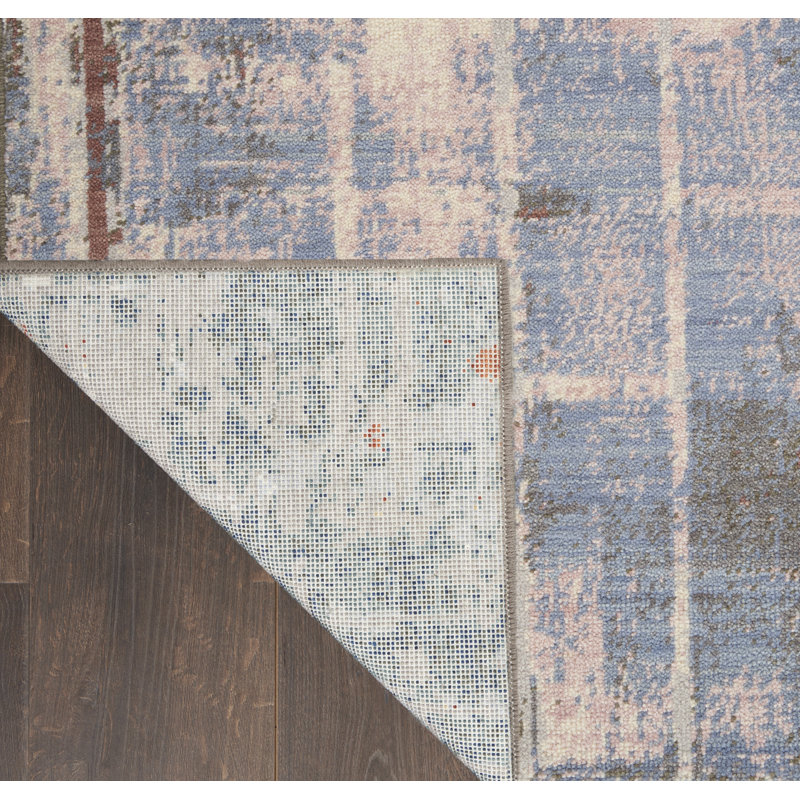 Wool Abstract Indoor Rug, Rectangle 7'9" x 9'9"