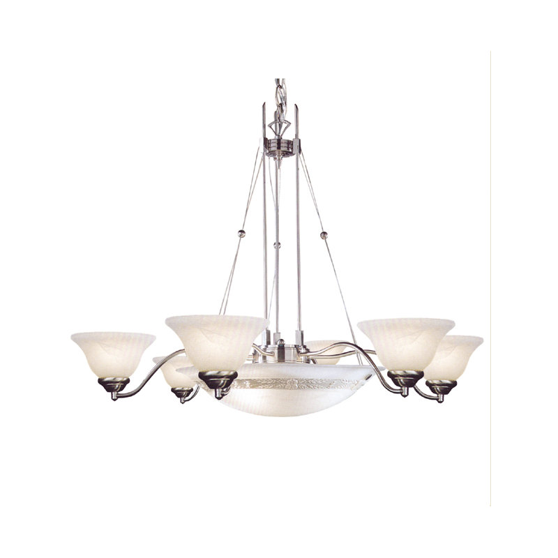 Lustree classique/traditionnel 10 lumières ombrées
