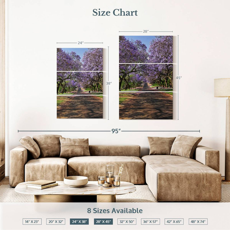 Sireci Jacaranda Trees, 38" H x 24" W