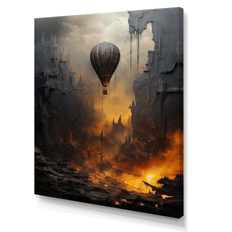 «Dark Balloon Mystery Journey III», reproduction d'art sur ballon, Toile tendue, H 40 po x l 30 po x P 1,5 po