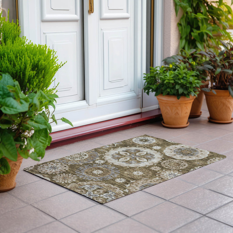  Tapis d'entrée / extérieur antidérapant Ferrand, Rectangle 1 pi 8 po x 2 pi 6 po