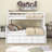 Geesa Twin Over Full Bunk Bed with Built-In Ladder , Trundle Bed Included-219923154