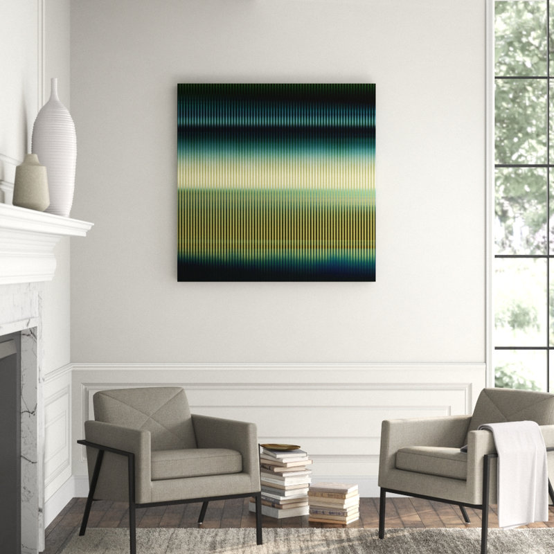 Radiant Stripes Print by Sofia Fox, 48" H x 48" W x 1.5" D, Plexi