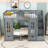 Anela Convertible Playhouse Wood Bunk Bed With Staircase And Drawers-1371184269-1371184264
