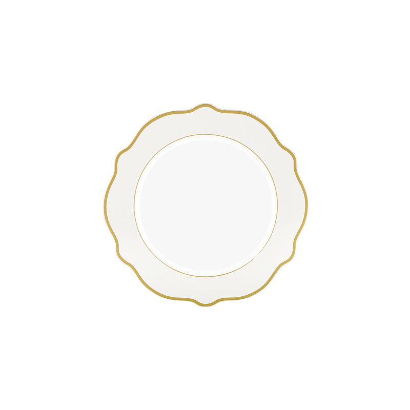 Jaswely Collection Porcelain Side Plates, Set Of 6 - White