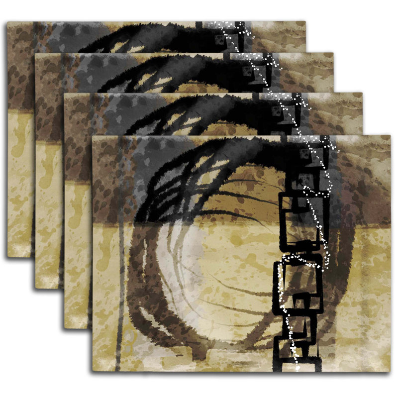 Napperon abstrait en polyester