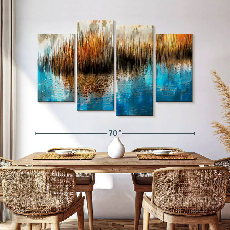 Avery Swamp Dynamic Abstract, 42" H x 68" W